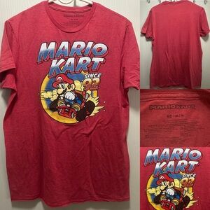 ✨🏁VINTAGE Nintendo Super Mario Kart Since 92" Retro Graphic Tee Men's M |Gamer🎁✨